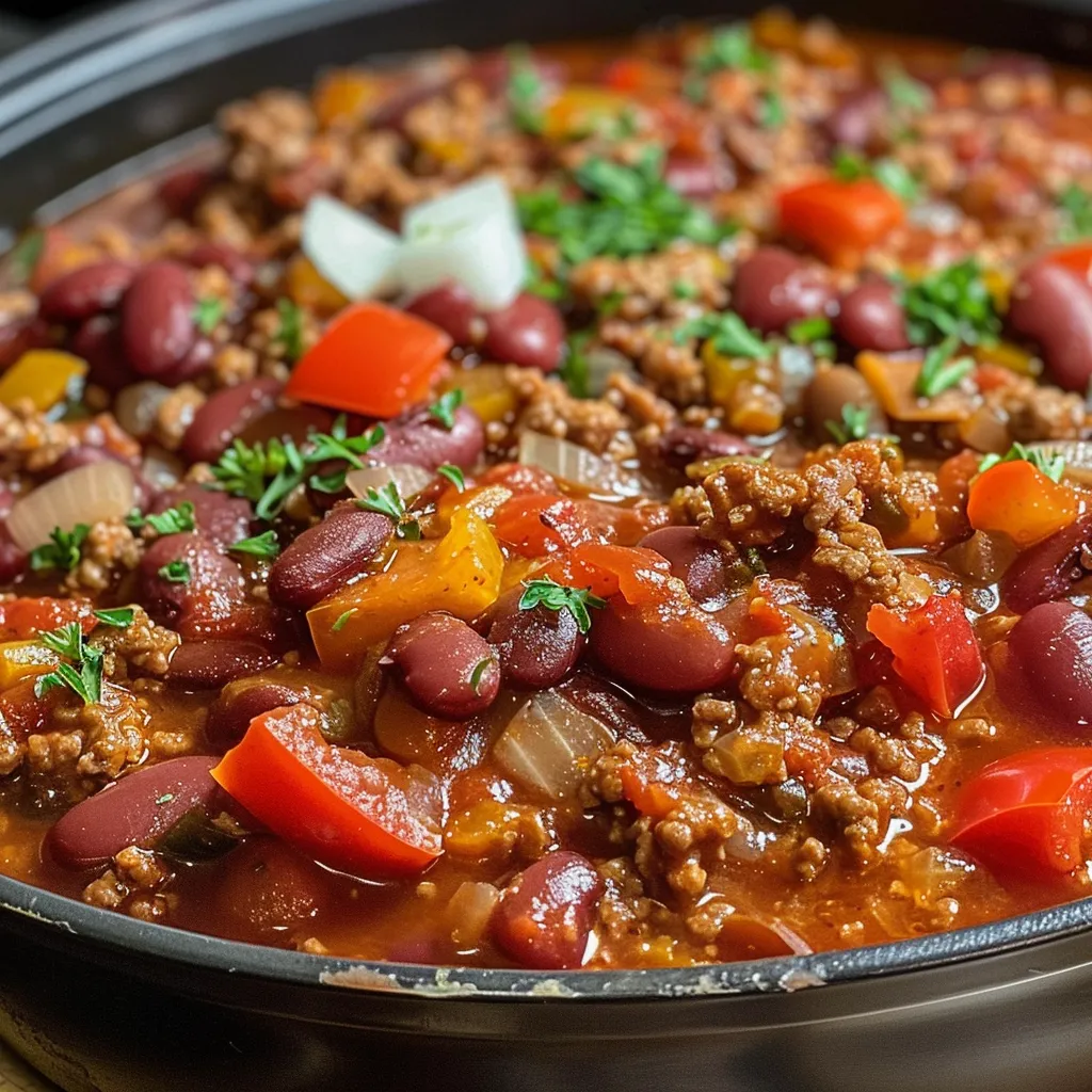 Deliciously easy chili recipe: A bowl of hearty chili topped with cheese, sour cream, and served with a piece of bread.