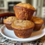 Graphic featuring a stylized ampersand and grid, suggesting a recipe for banana muffins.