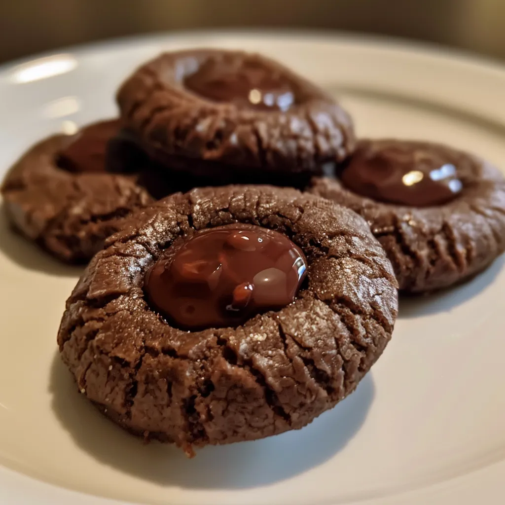 Chocolate Thumbprint Cookies - In Bloom Bakery