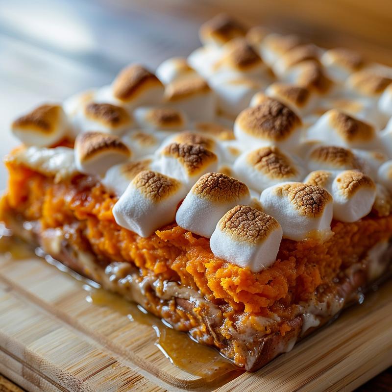 Close-up of a slice of cherry dump cake on a light grey ceramic plate, showcasing the vibrant cherry filling and crumbly topping.