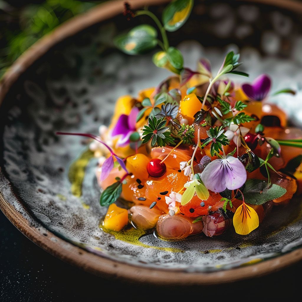 A beautifully presented dish of Da_qdxst0q5 garnished with fresh herbs.