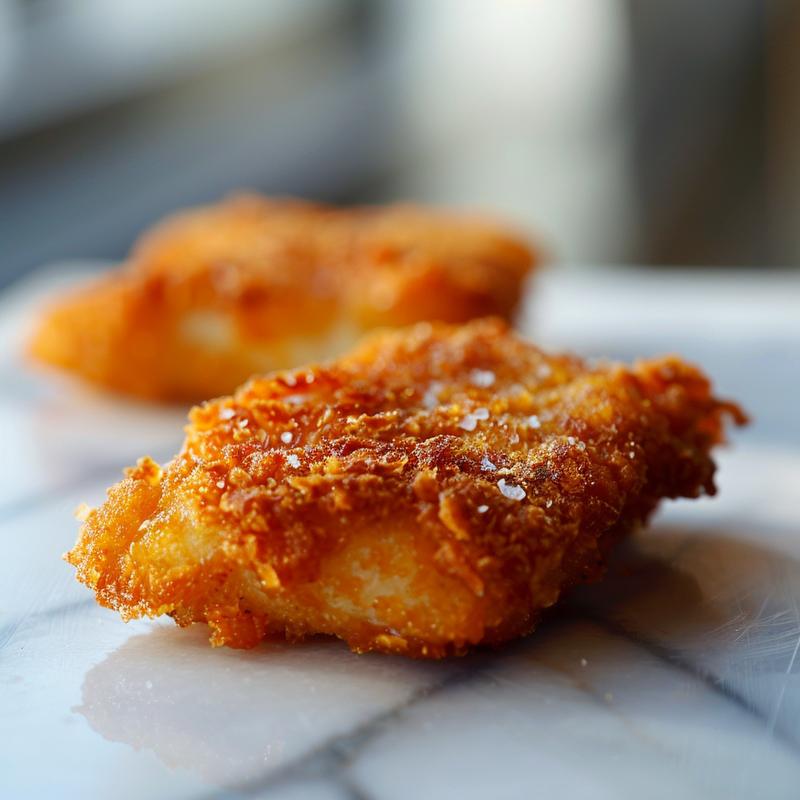 Close-up of a beautifully plated dlsvaljs9s8 on a marble surface.