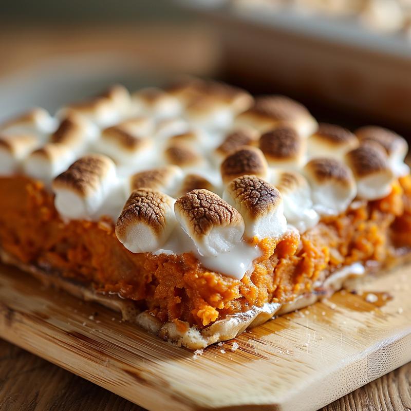 Close-up of a slice of cherry dump cake on a light grey ceramic plate, showcasing the vibrant cherry filling and crumbly topping.