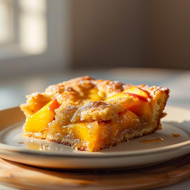 Close-up of a warm portion of sweet potato casserole on a wooden board, showcasing its creamy texture.