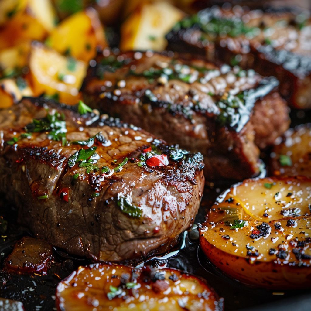 A beautifully presented dish of Da_qdxst0q5 garnished with fresh herbs.