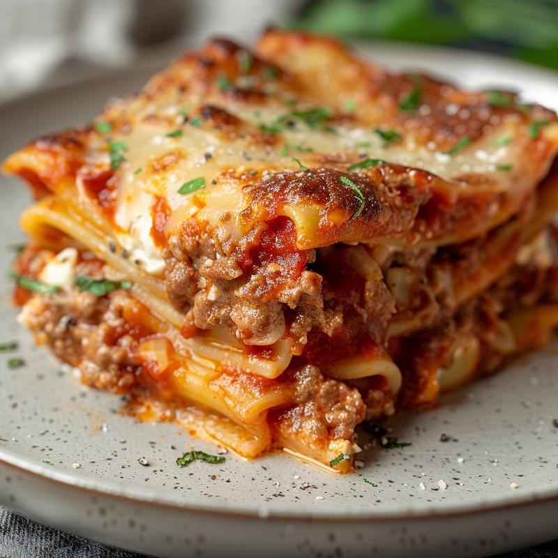 Close-up of manicotti pasta filled with cheese and herbs on a light grey plate.
